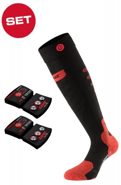 Lenz beheizbare Socken 5.0 toe cap inkl. Zubehör